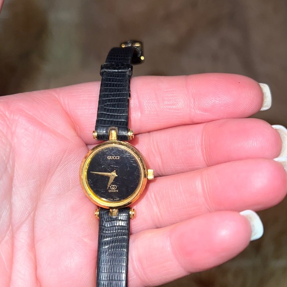 Gucci Accessories - Gucci vintage leather band mini size watch